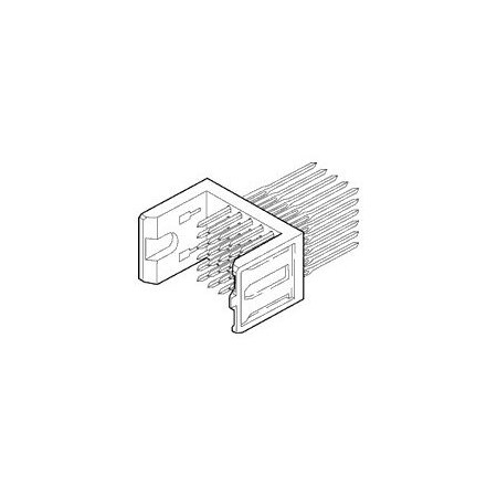 Fci Board Connector, 30 Contact(S), 5 Row(S), Male, Straight, 0.079 Inch Pitch, Press Fit Terminal,  74741-101LF